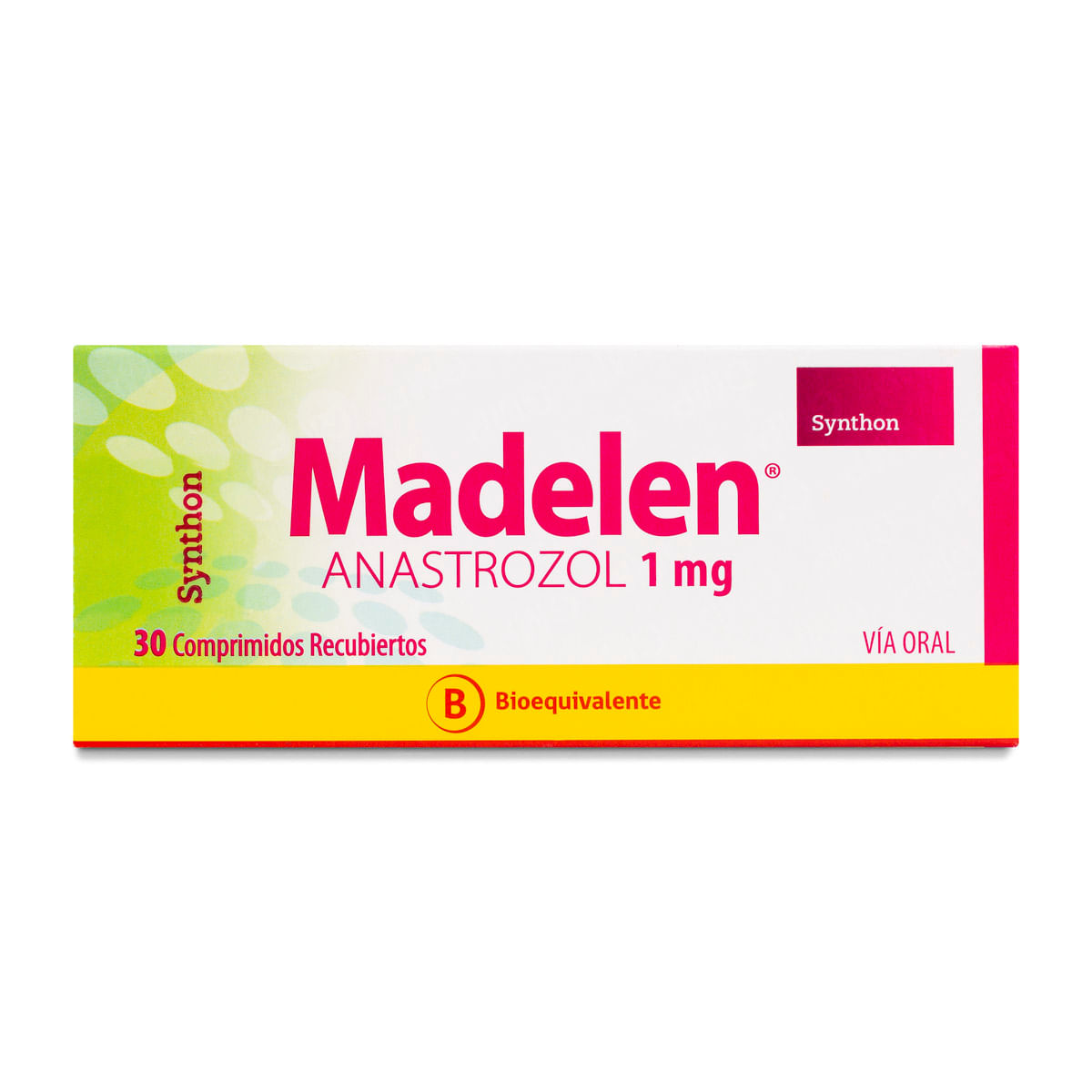 Madelen anastrozol 1 mg 30 comprimidos recubiertos a $22.500