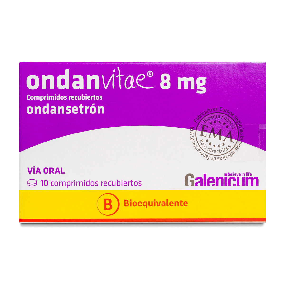Ondanvitae ondansetron 8 mg 10 comprimidos recubiertos