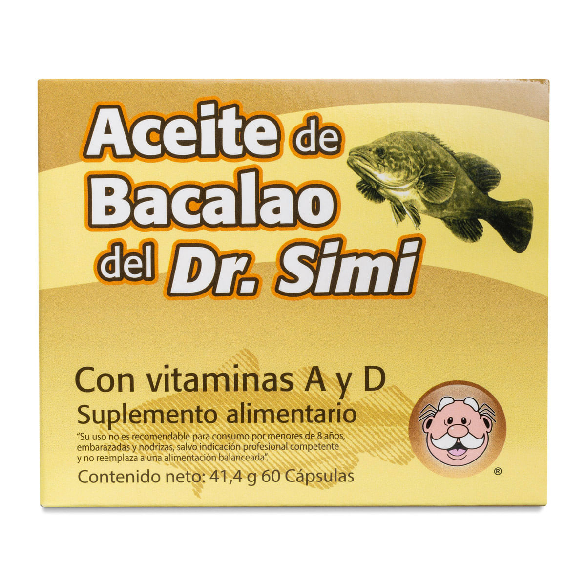 Aceite de bacalao del Dr. Simi 60 cápsulas blandas