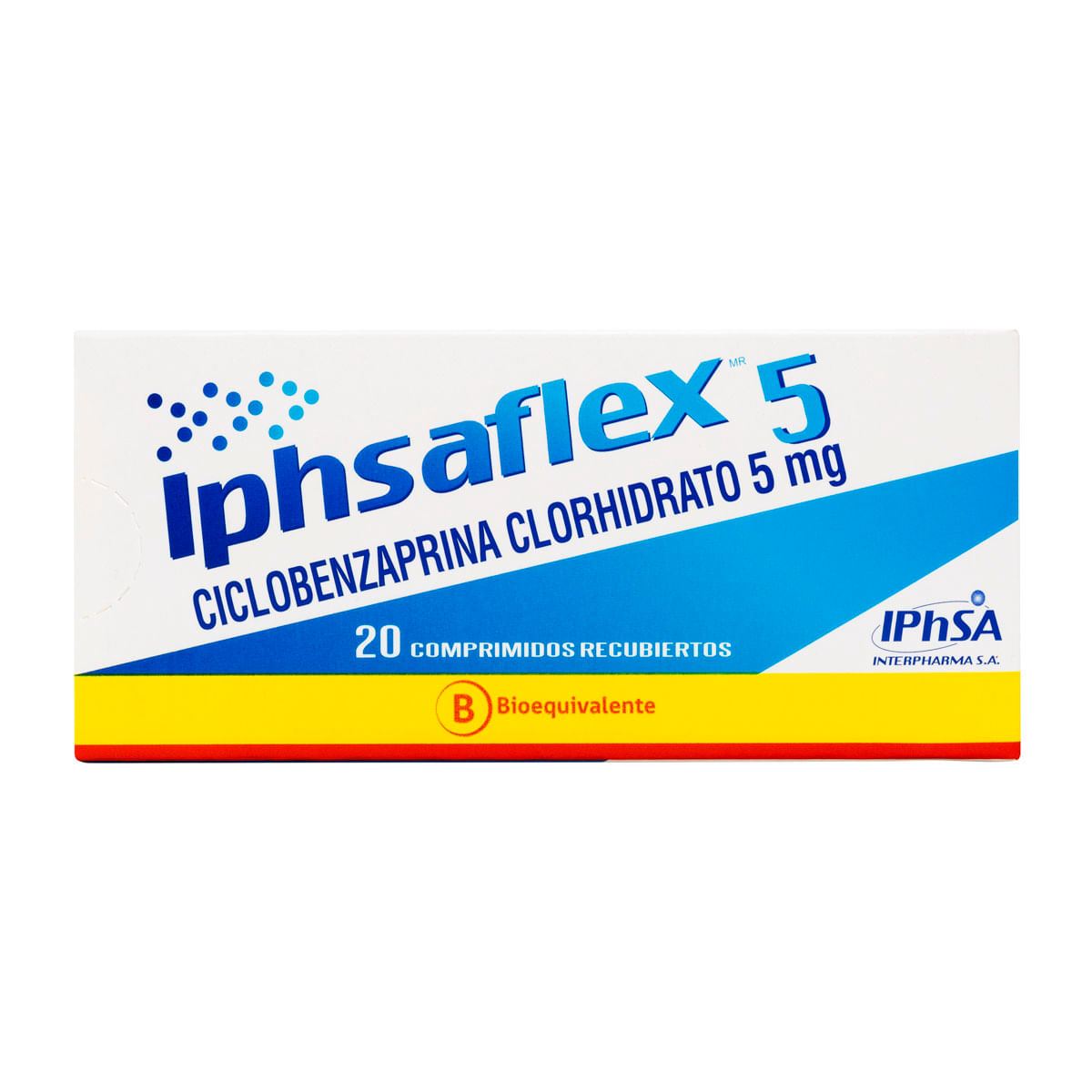 Iphsaflex ciclobenzaprina 5 mg 20 comprimidos recubiertos