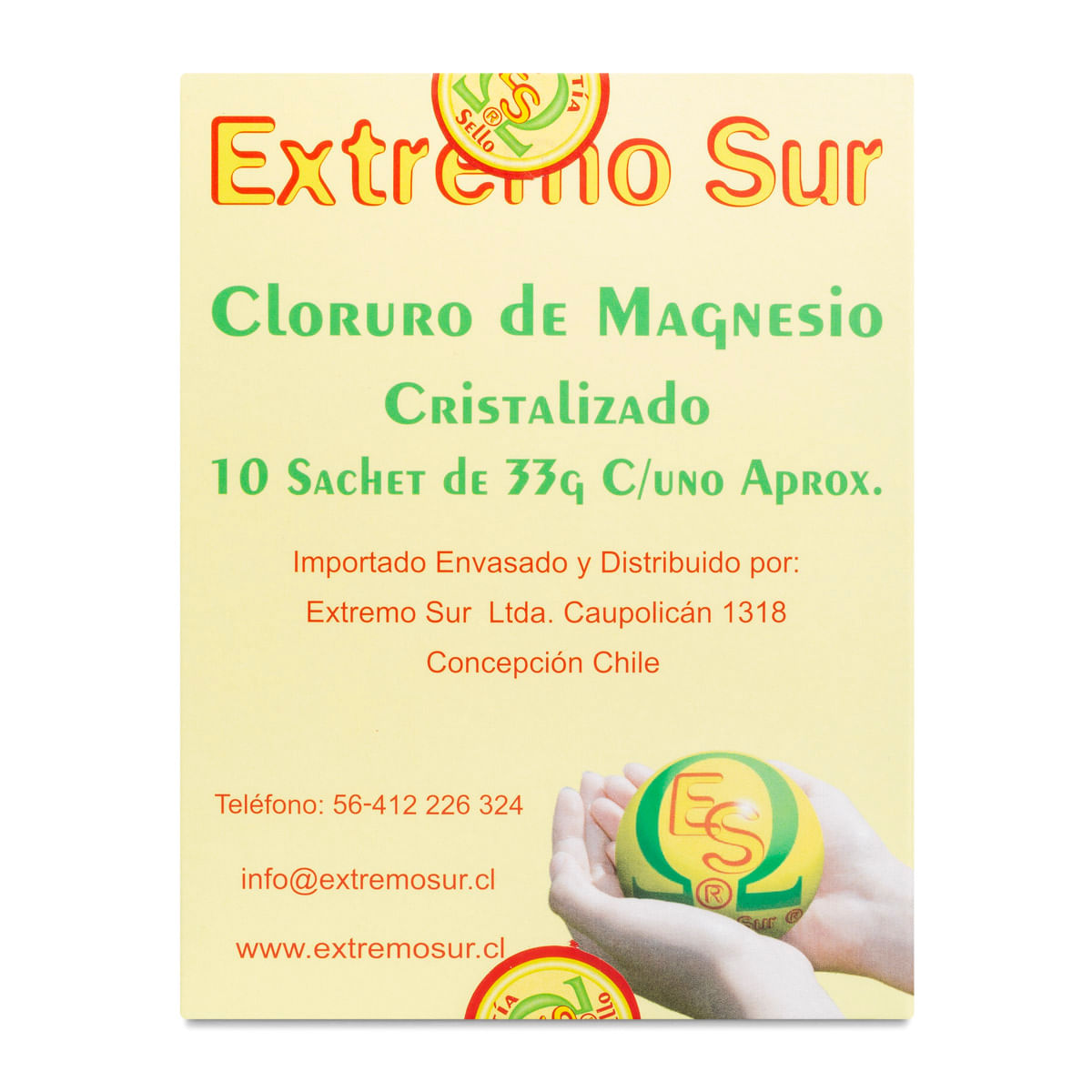 Cloruro de magnesio 1 polvo sobre 33 g