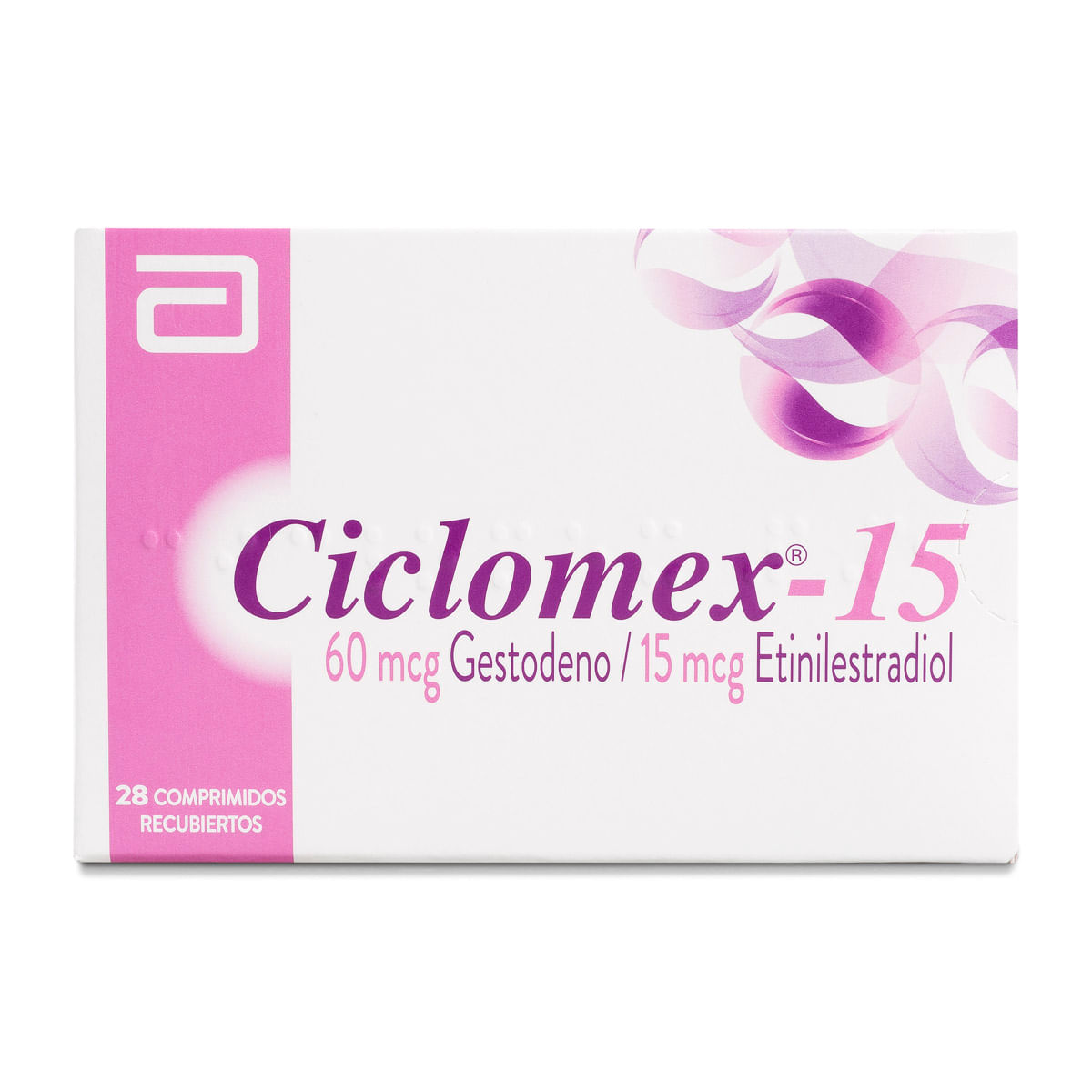 Ciclomex 15 gestodeno 60 mcg etinilestradiol 15 mcg 28 comprimidos recubiertos