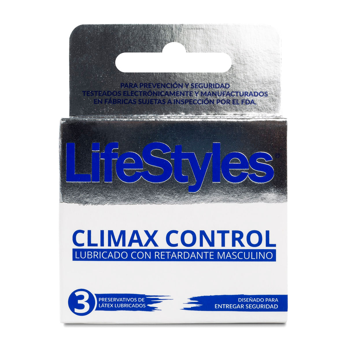 LifeStyles Climax Control preservativo lubricado con retardante masculino 3 unidades