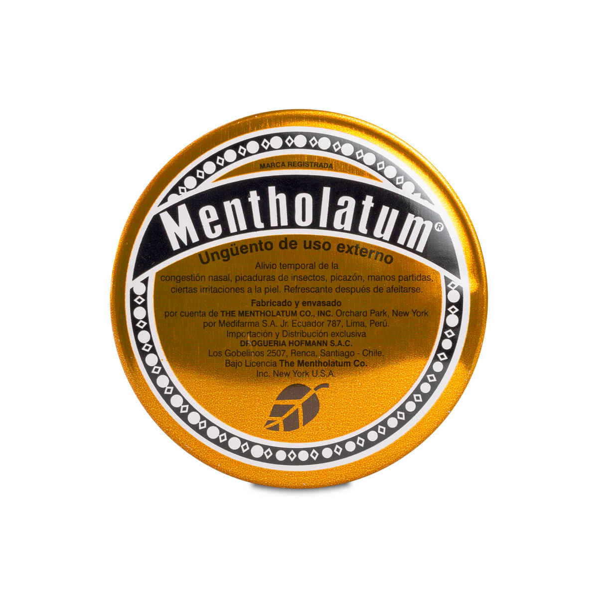Mentholatum mentol 1,35 g alcanfor 9 g ungüento tópico 12 g