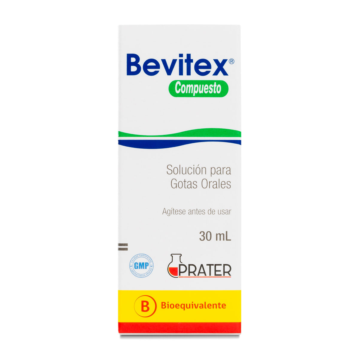 Bevitex compuesto pargeverina 6 mg/mL metamizol 300 mg/mL solución para gotas orales 30 mL