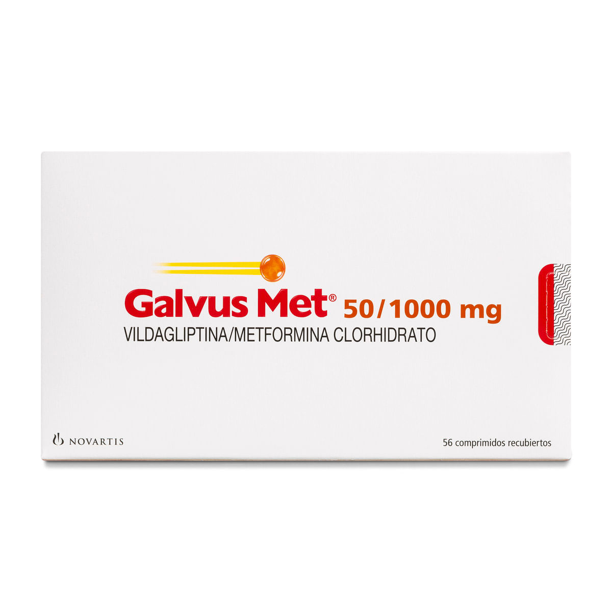 Galvus Met 50/1000 vildagliptina 50 mg metformina 1000 mg 56 comprimidos recubiertos
