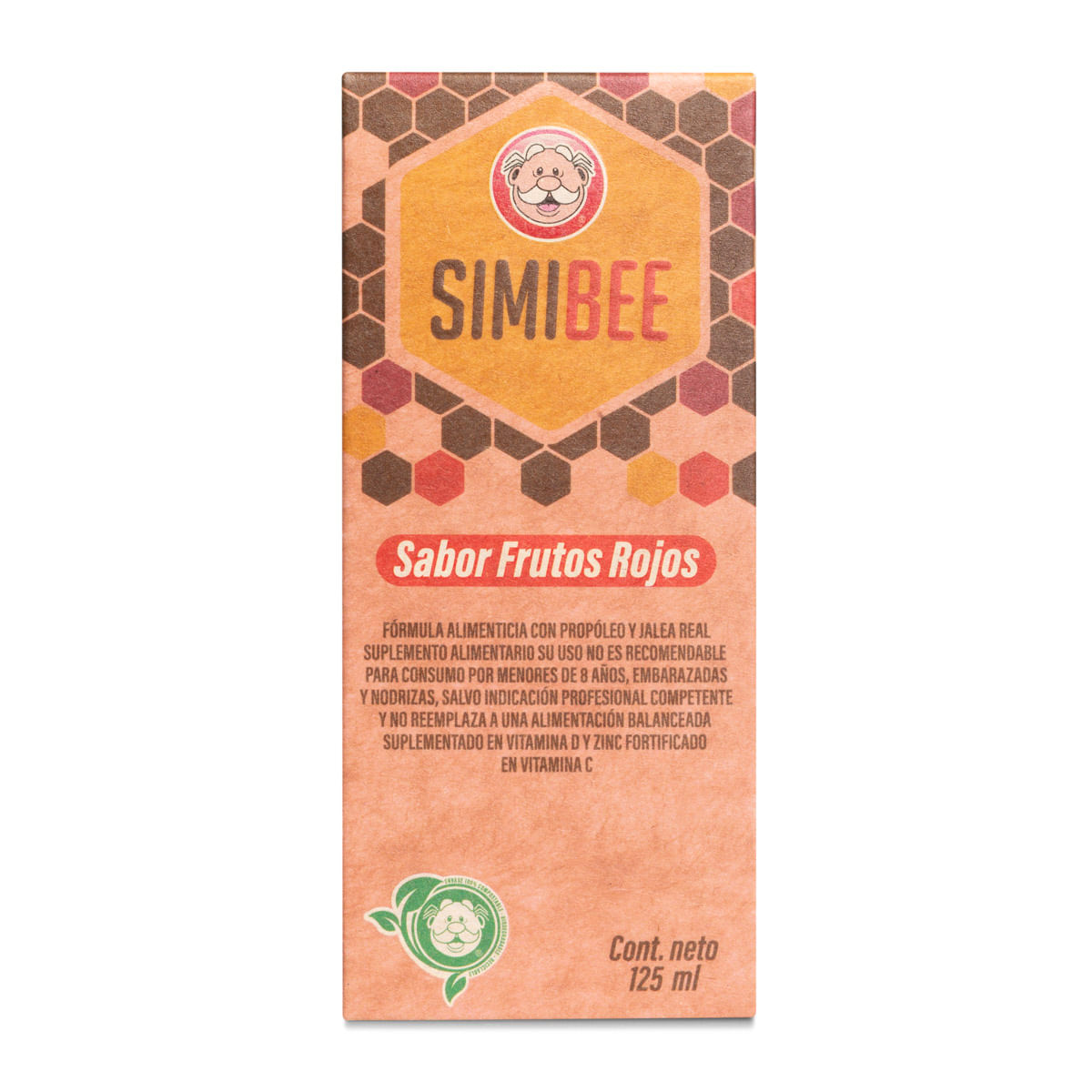 Simibee con propóleo y jalea real sabor frutos rojos solución oral 125 mL