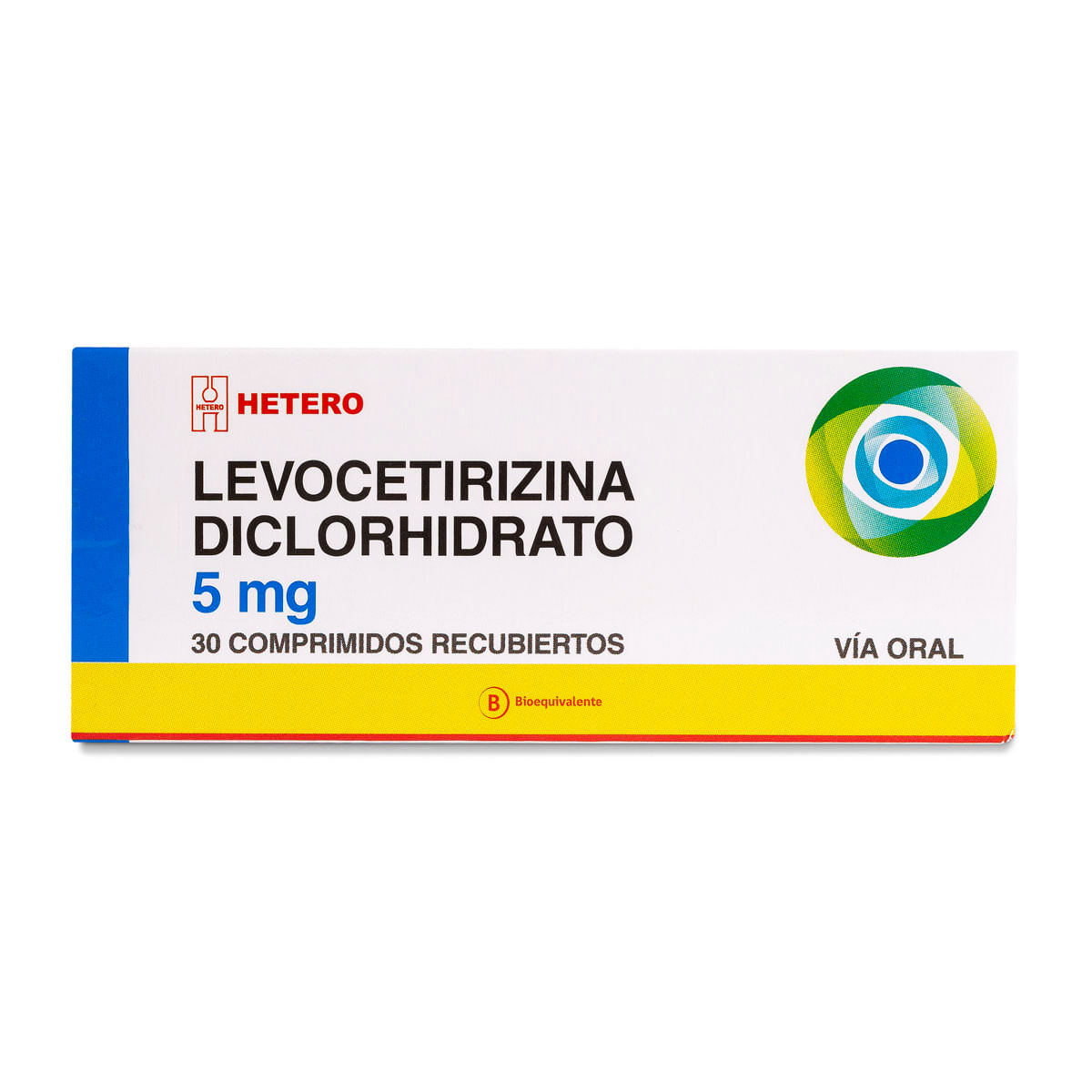 Levocetirizina 5 mg x 30 comprimidos recubiertos (Seven Pharma)