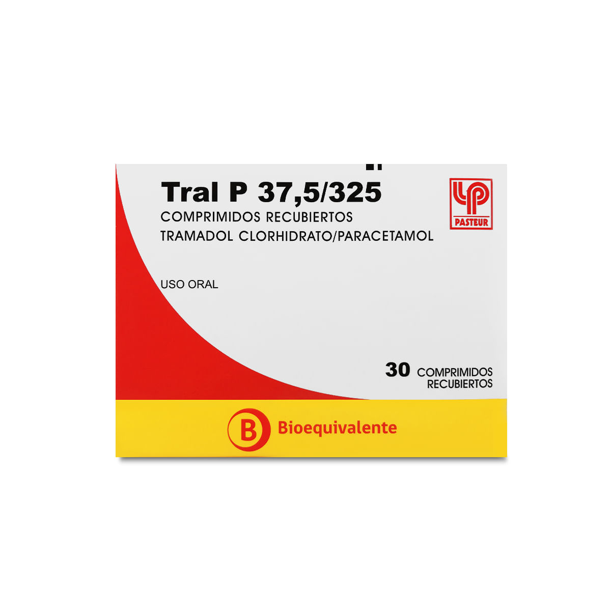 Tral P paracetamol 325 mg tramadol 37,5 mg 30 comprimidos recubiertos
