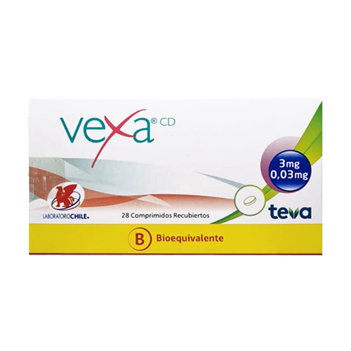 Vexa CD drospirenona 3 mg etinilestradiol 0,03 mg 28 comprimidos recubiertos