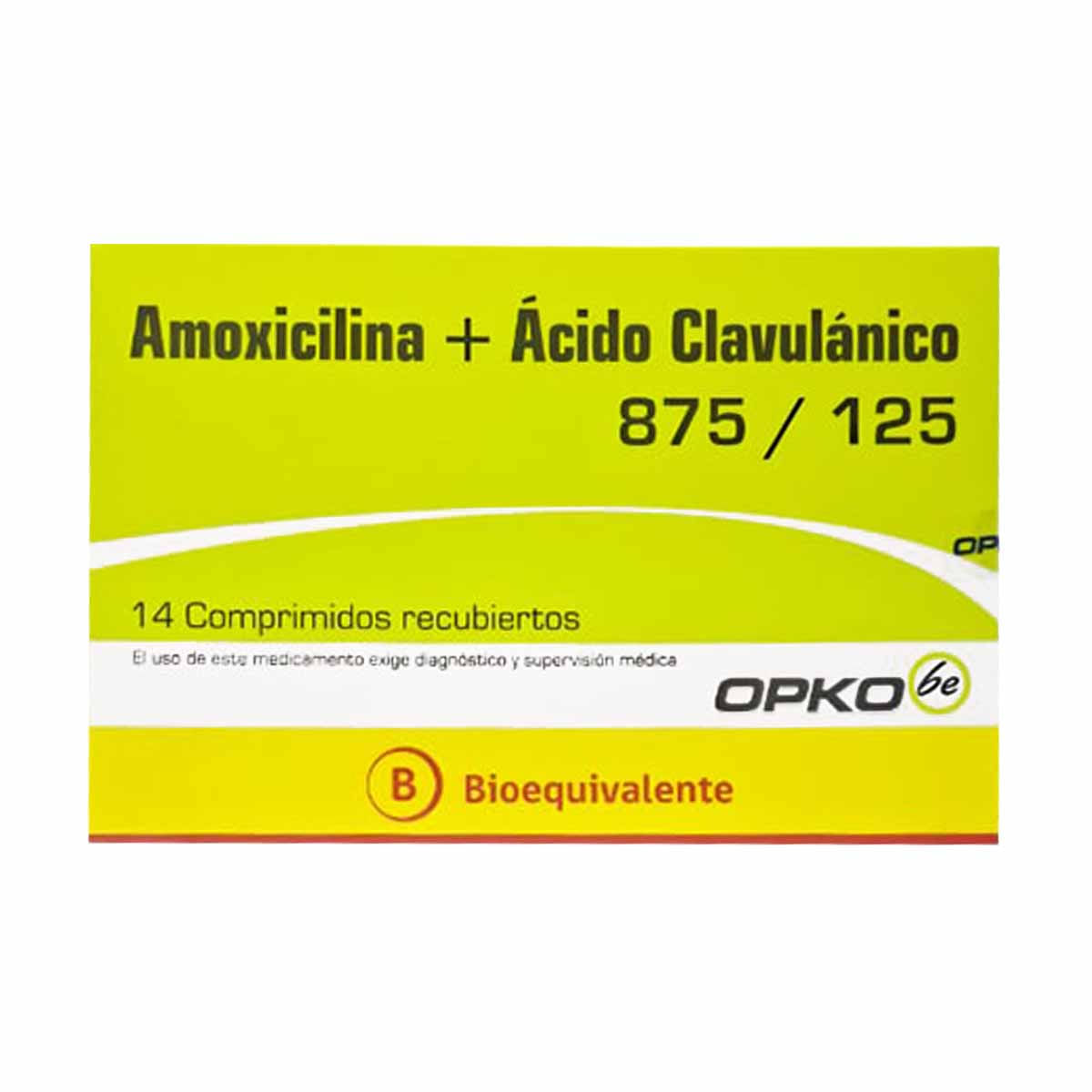 Amoxicilina 875 mg ácido clavulánico 125 mg 14 comprimidos recubiertos