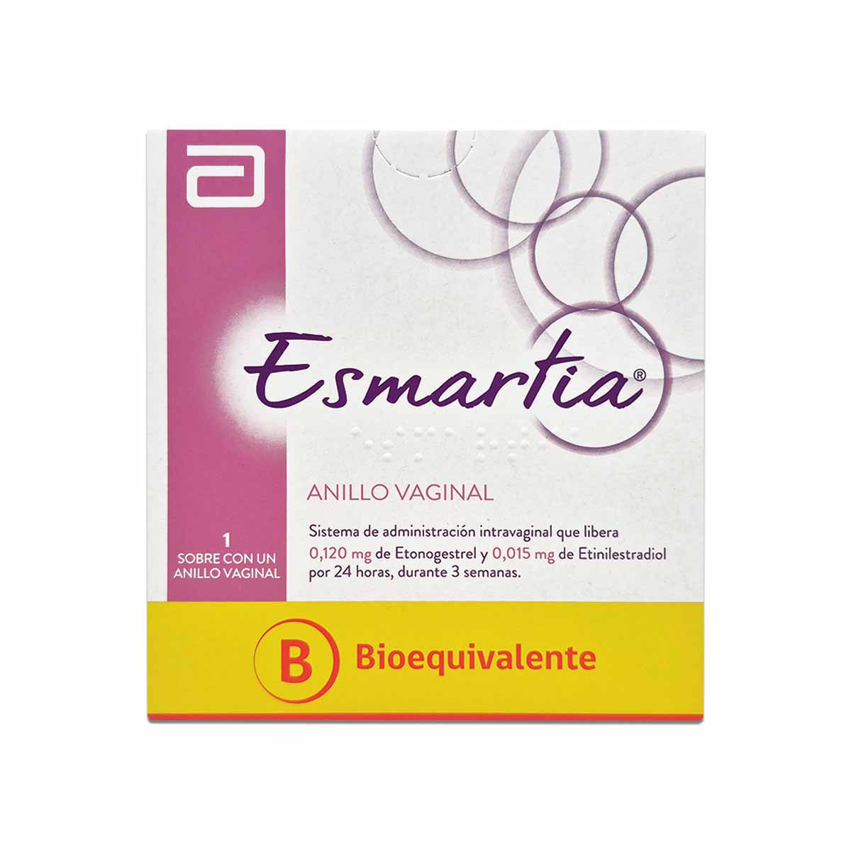 Esmartia etonogestrel 0,120 mg etinilestradiol 0,015 mg 1 anillo vaginal
