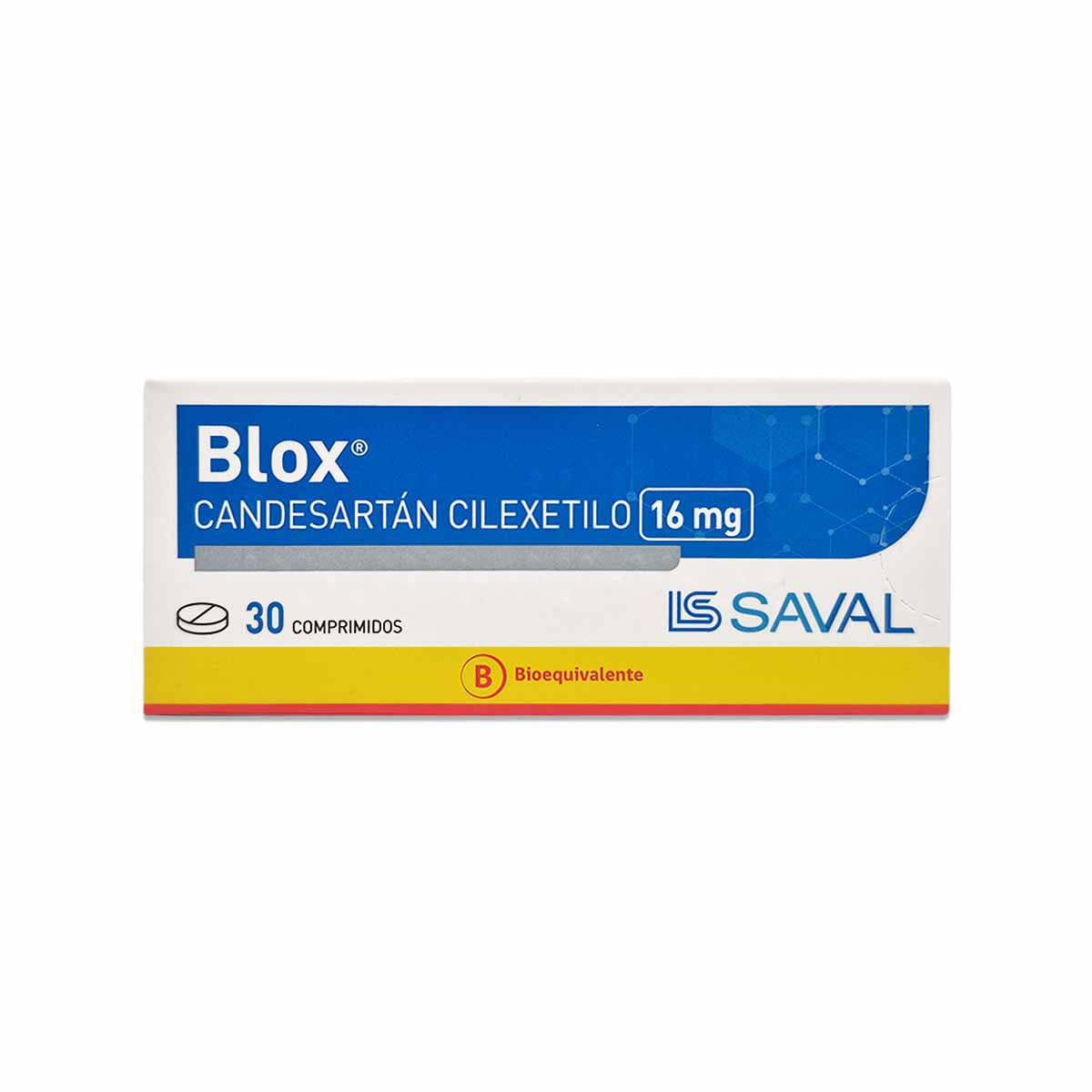 Blox candesartán 16 mg 30 comprimidos a $21.750