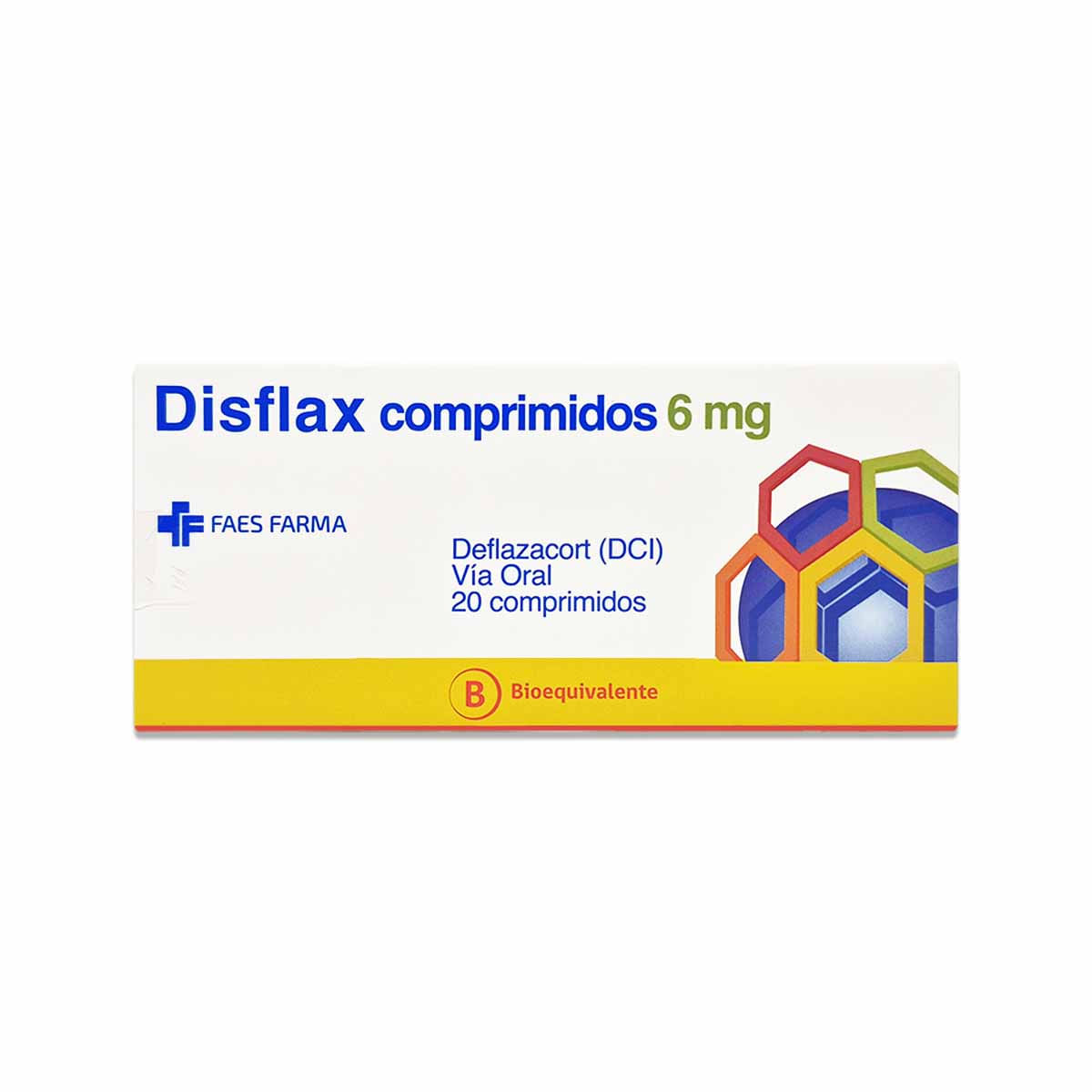 Disflax deflazacort 6 mg 20 comprimidos a $17.100