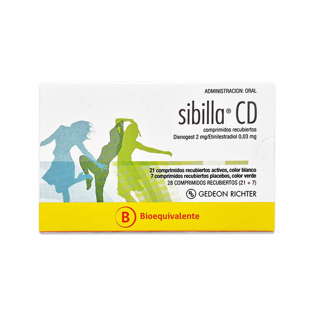 Sibilla CD dienogest 2 mg etinilestradiol 0,03 mg 28 comprimidos recubiertos