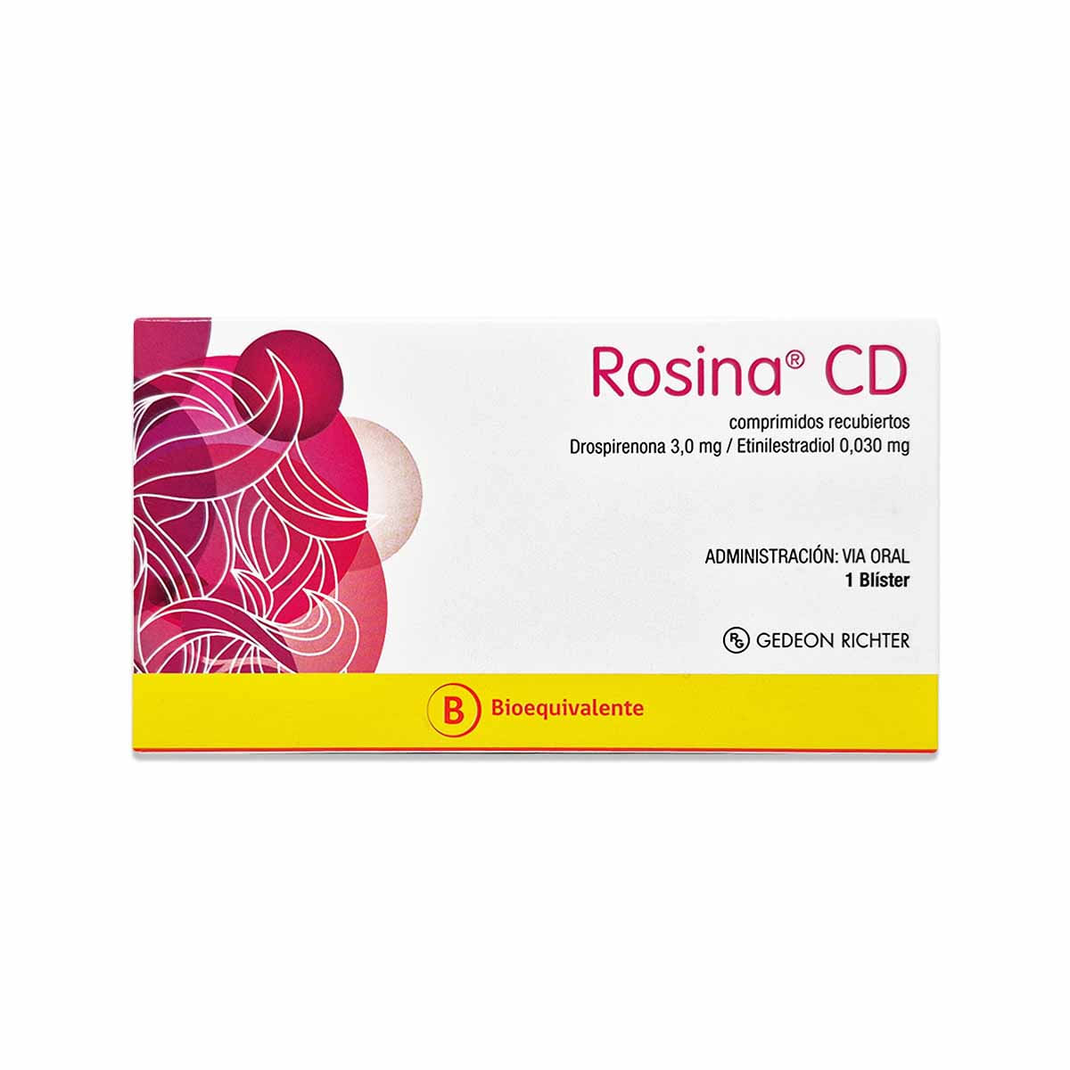 Rosina CD drospirenona 3 mg etinilestradiol 0,03 mg 28 comprimidos recubiertos