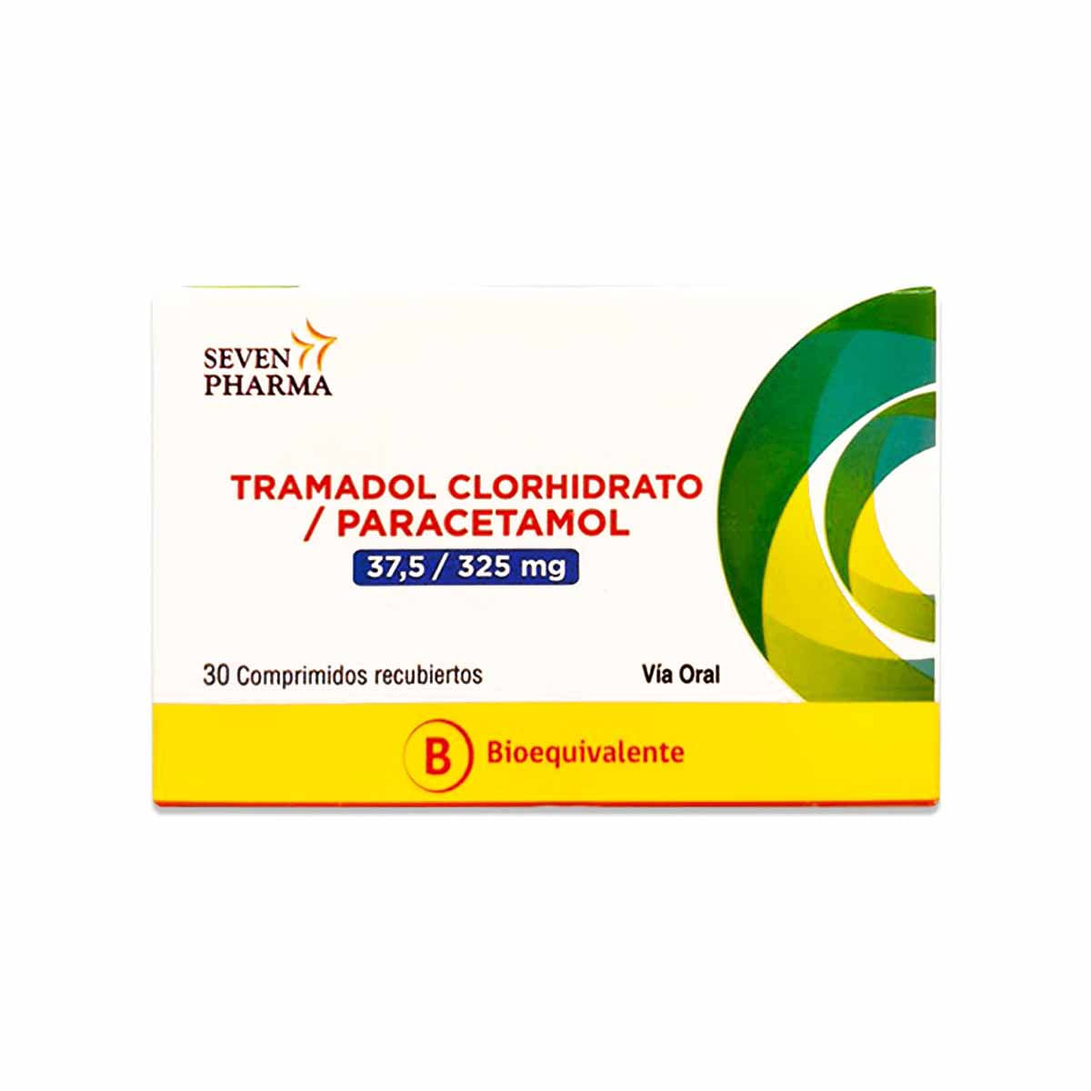 Tramadol 37,5 mg paracetamol 325 mg 30 comprimidos recubiertos