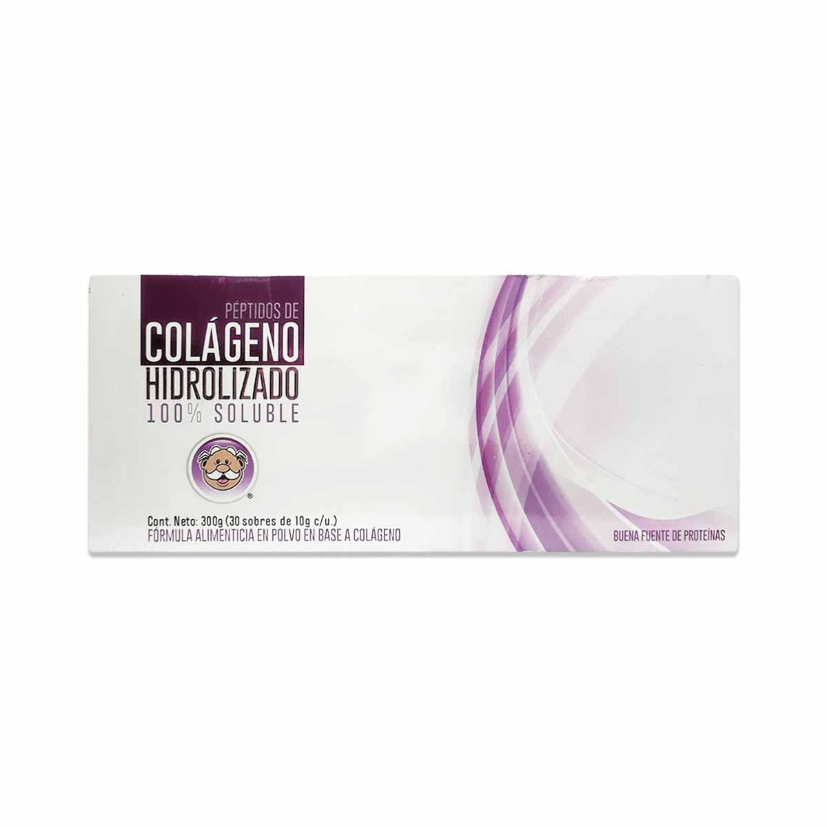 Colágeno hidrolizado 10 g 30 sobres con polvo de colageno 100% soluble